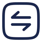 Square Transfer Horizontal SVG Icon